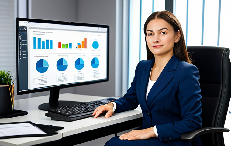 Businesswoman in a Modern Office**
"A professional businesswoman in a modest business suit, sitting at a desk in a modern office with ergonomic design, fully clothed, appropriate attire, safe for work, perfect anatomy, natural proportions, professional photography, high quality, warm lighting, focused on user-centered design principles and data analysis on her computer screen, showcasing metrics like conversion rate and customer satisfaction (CSAT), emphasizing a design that's accessible and inclusive for all users, appropriate content, professional, family-friendly."
**