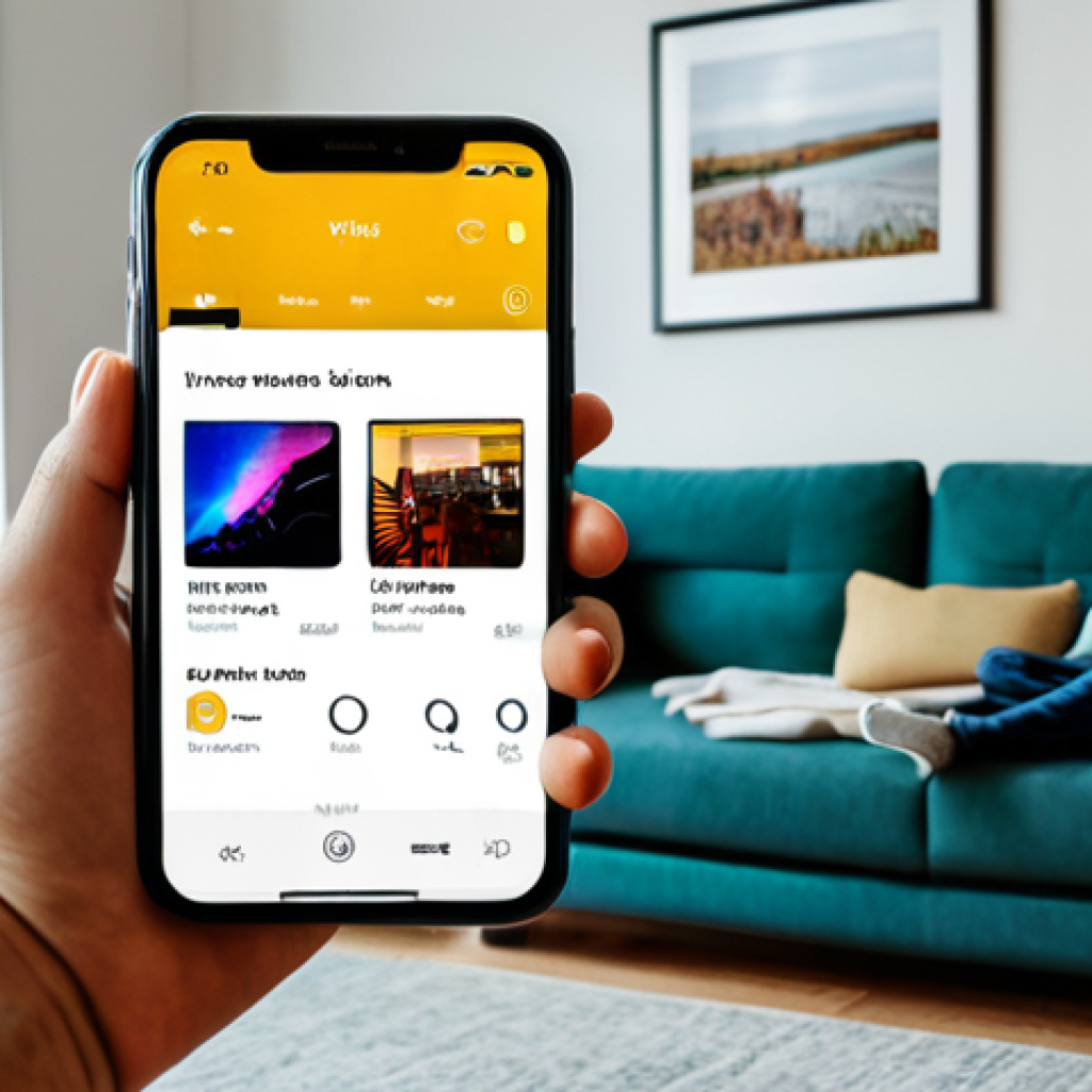 Predictive Music App**
"A user interface on a modern smartphone showing a music streaming app predicting the user's next song choice. The app displays suggested songs with relevant album art. In the background, a cozy living room setting with a person relaxing on a sofa, fully clothed, listening to music. Emphasis on clean, professional design, user-friendly interface, and vibrant colors. Safe for work, appropriate content, professional design, perfect anatomy, natural proportions, modest clothing."
**