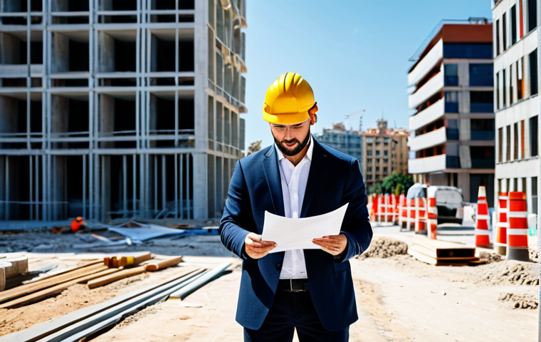 맥락 인식 UX와 접근성의 중요성 - **

A professional architect, fully clothed in appropriate work attire (e.g., stylish blazer, trouse...